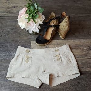 Express Light Tan High Waist Women's Shorts